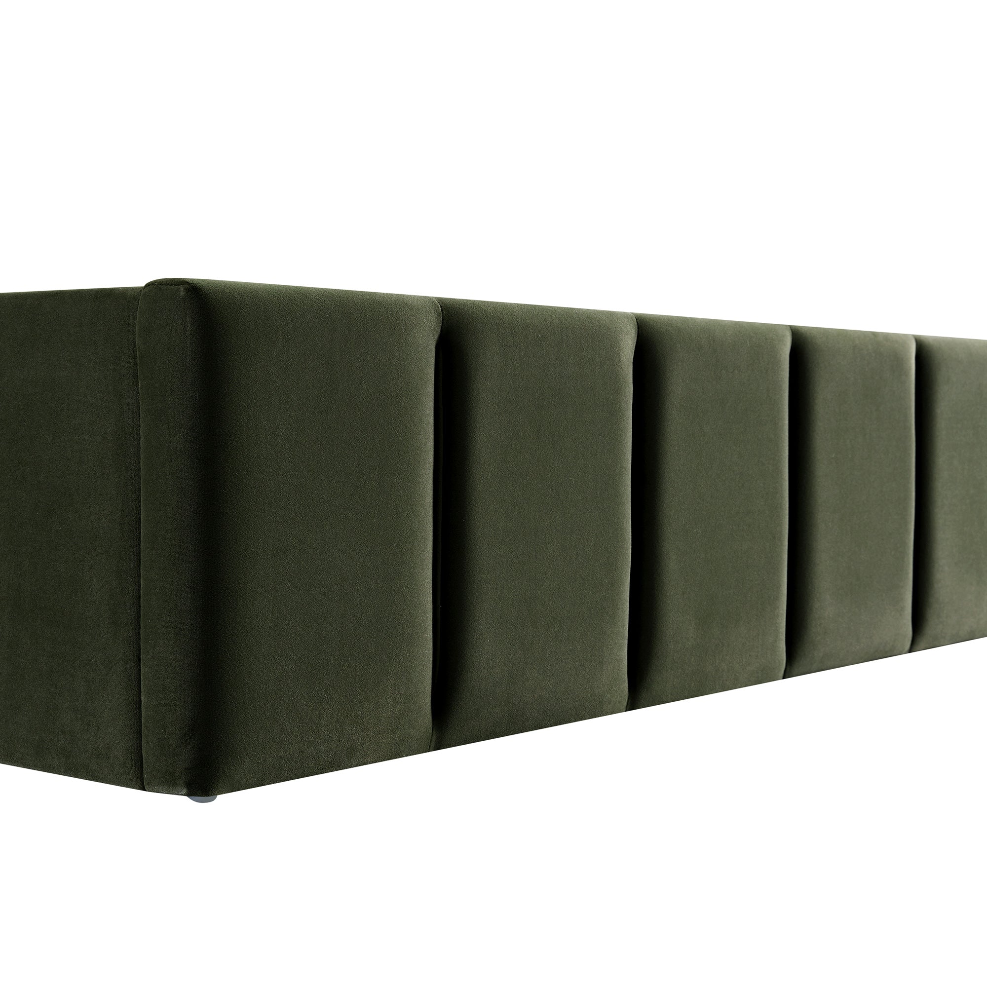 Hana Ottoman Storage Bed, Moss Green Velvet