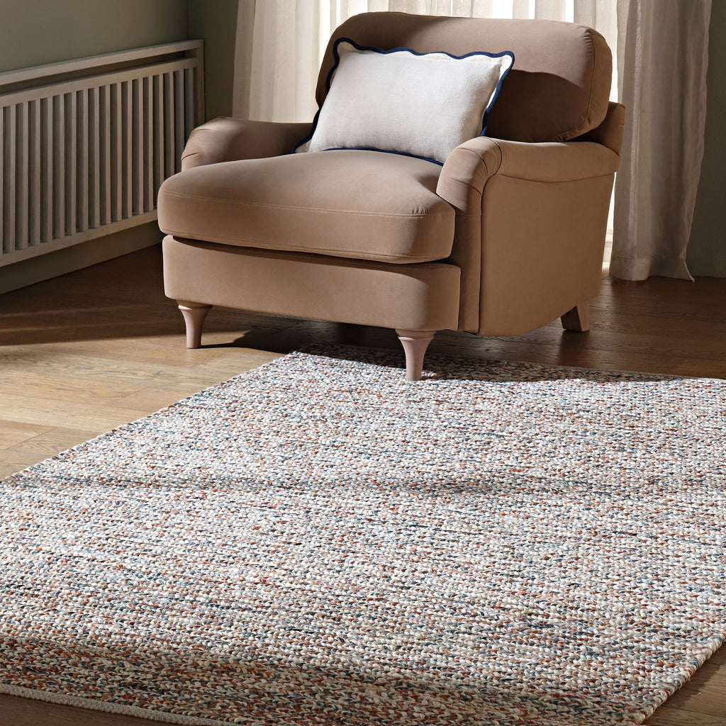 Daals Design Rugs Aurora Hand Braided Bronze & Teal Jute Rug | daals.com