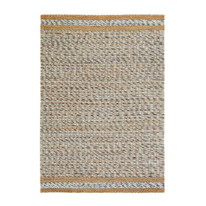 Kerala Variegated Wool and Jute Hand Braided Rug