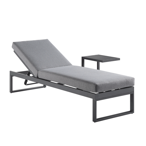 Albany Aluminum Sun Lounger, Gray