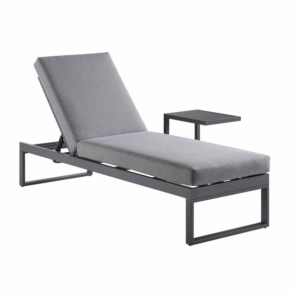 Albany Aluminum Sun Lounger, Gray