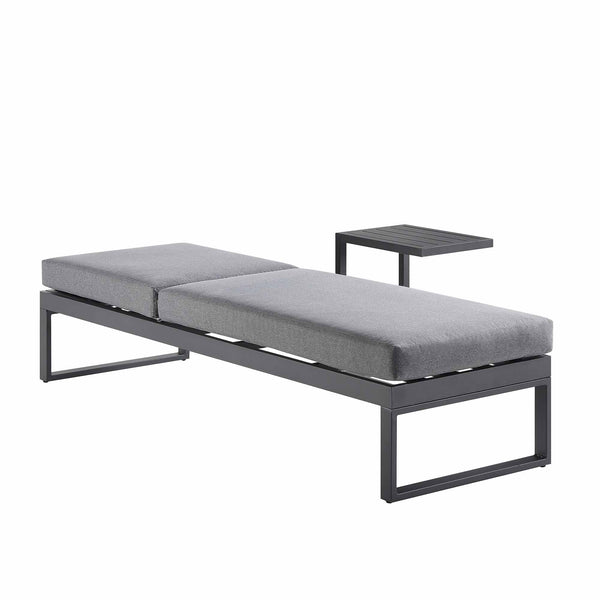 Albany Aluminum Sun Lounger, Gray