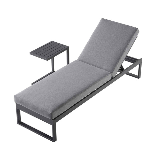 Albany Aluminum Sun Lounger, Gray