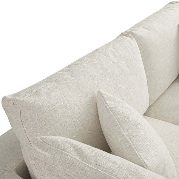 Lutyens Beige Linen Blend Sectional Sofa, 2-Piece Chaise