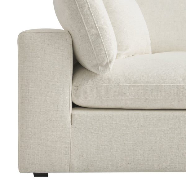 Lutyens Beige Linen Blend Sectional Sofa, 2-Piece