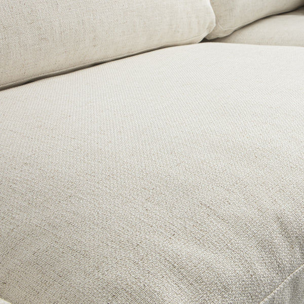 Lutyens Beige Linen Blend Sectional Sofa, 3-Piece