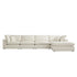 Lutyens Beige Linen Blend Sectional Sofa, 4-Piece Chaise