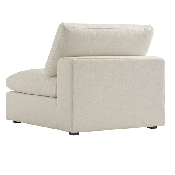 Lutyens Beige Linen Blend Sectional Sofa, Armless Seat