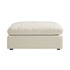 Lutyens Beige Linen Blend Sectional Sofa, Stool