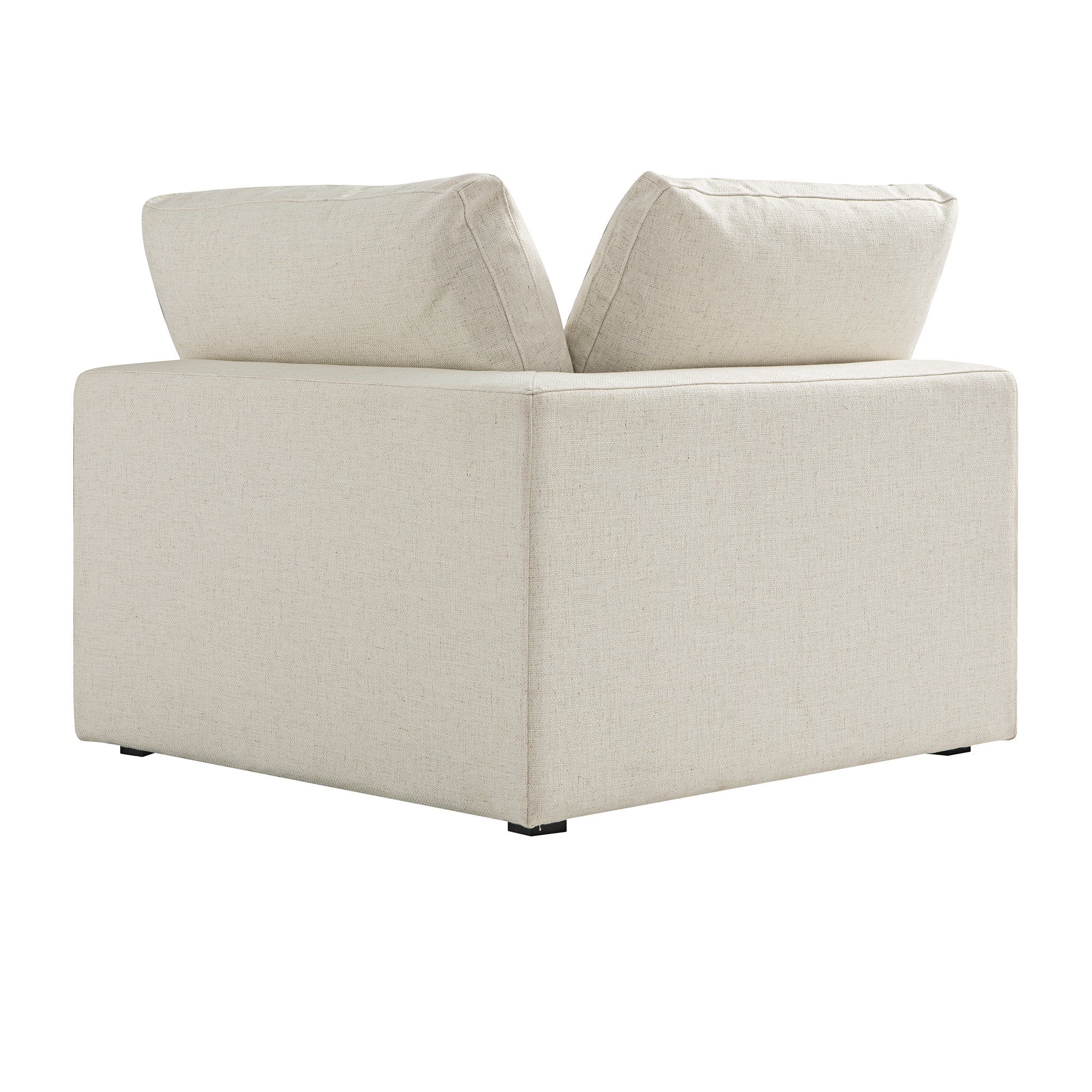 Lutyens Beige Linen Blend Sectional Sofa, Corner Unit