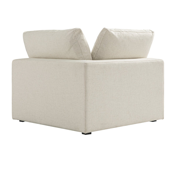 Lutyens Beige Linen Blend Sectional Sofa, Corner Unit
