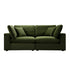 Lutyens Moss Green Velvet Sectional Sofa, 2-Piece