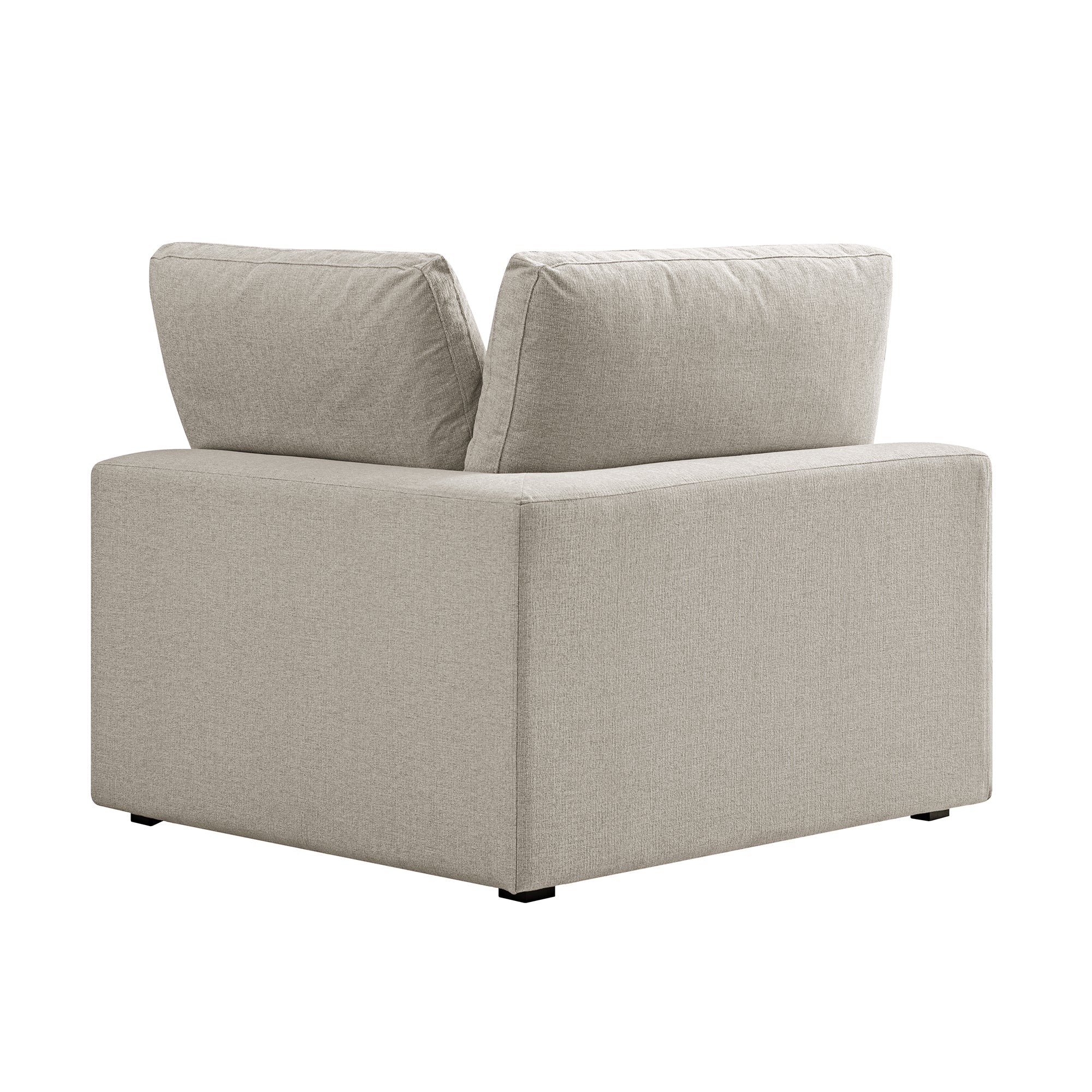 Lutyens Oatmeal Weave Fabric Sectional Sofa, Corner Unit