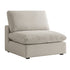 Lutyens Oatmeal Weave Fabric Sectional Sofa, Armless Seat