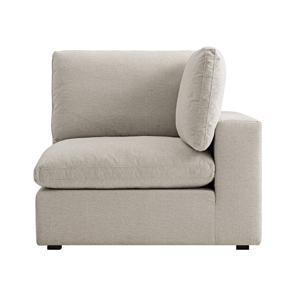 Lutyens Oatmeal Weave Fabric Sectional Sofa, Corner Unit