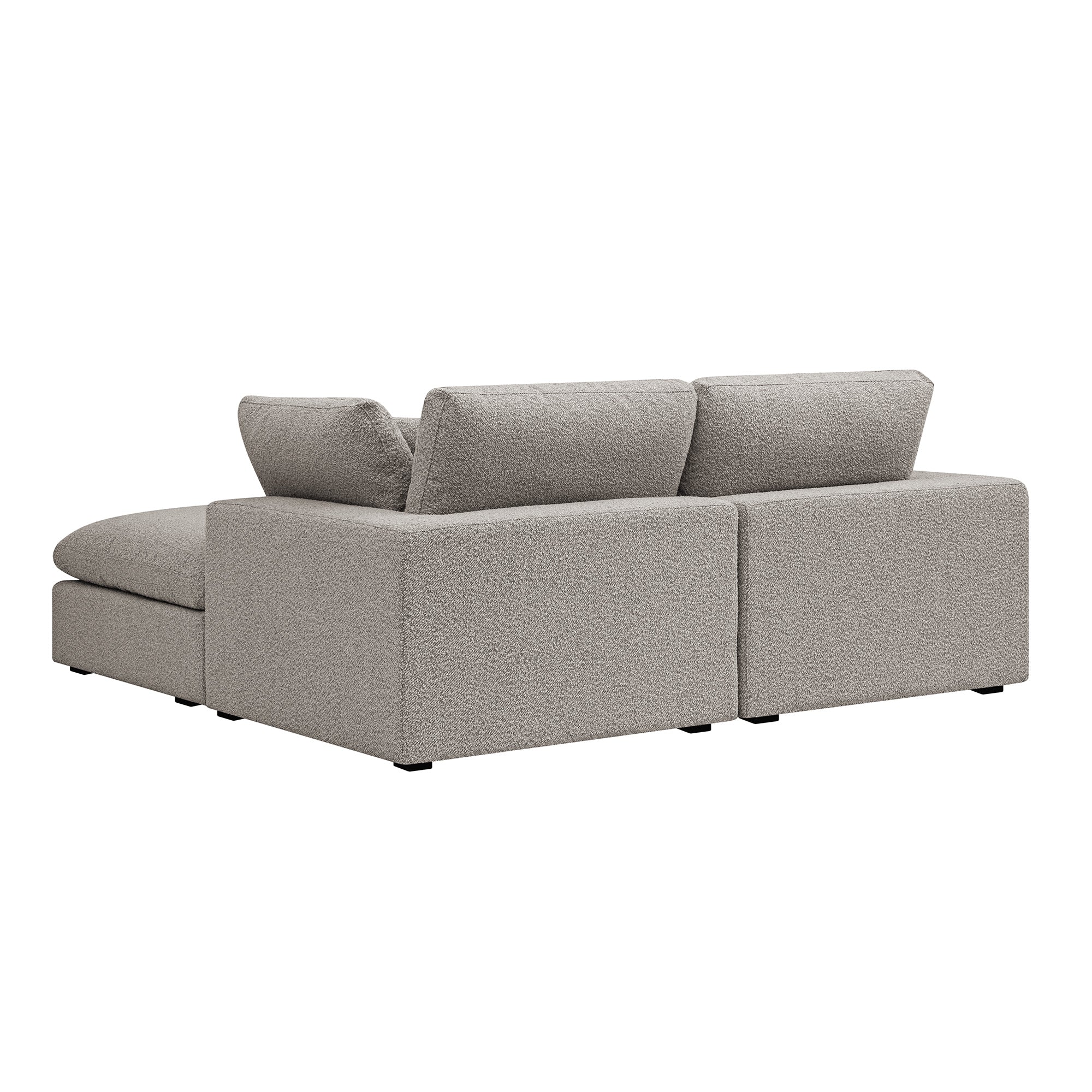 Lutyens Taupe Boucle Sectional Sofa, 2-Piece Chaise