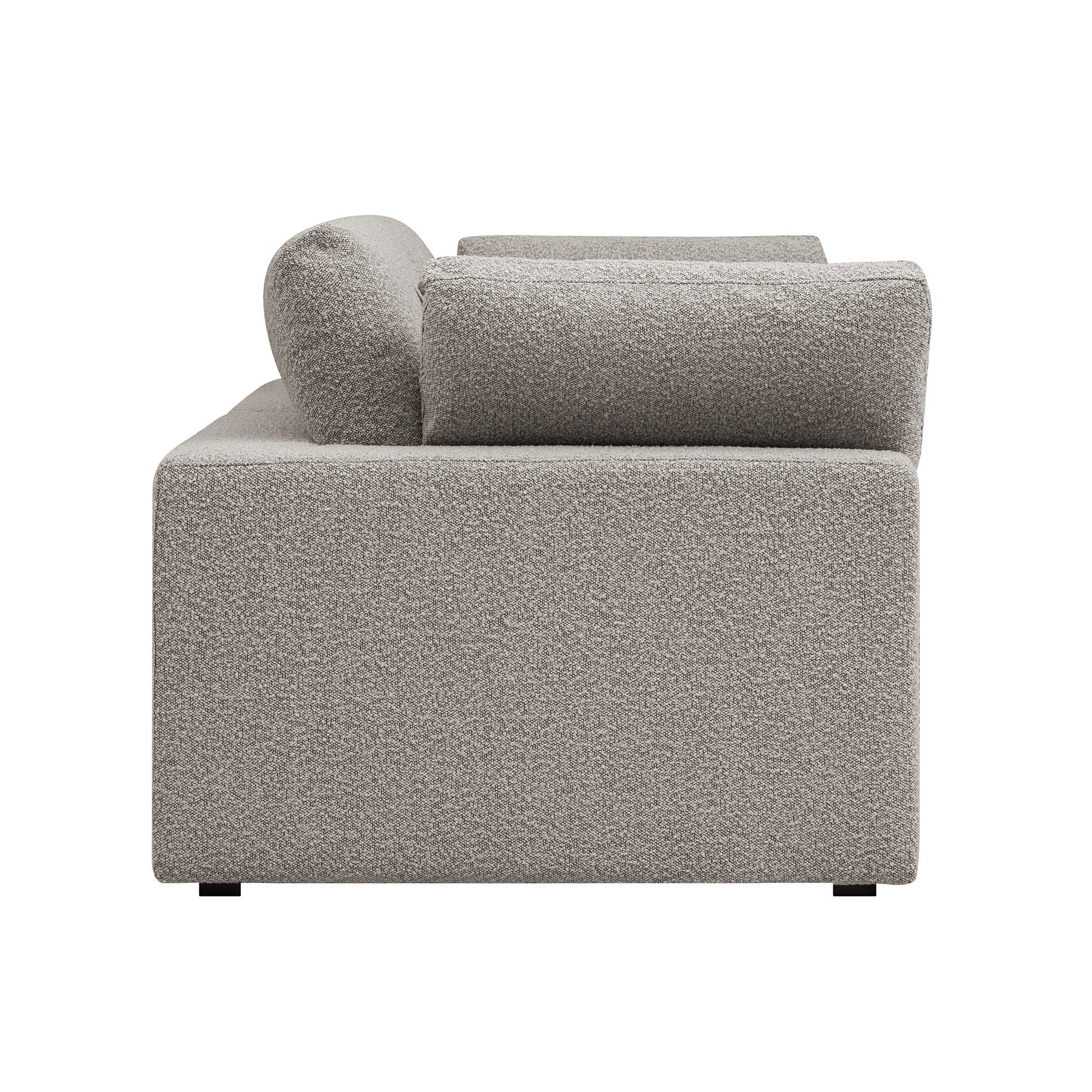 Lutyens Taupe Boucle Sectional Sofa, 2-Piece