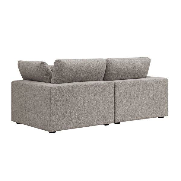 Lutyens Taupe Boucle Sectional Sofa, 2-Piece