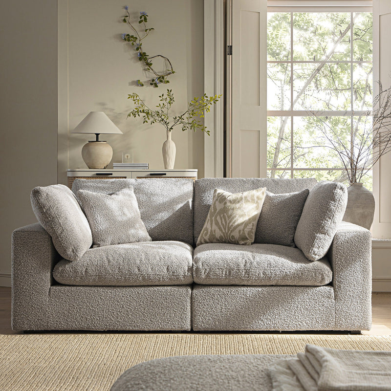 Lutyens Taupe Boucle Sectional Sofa, 2-Piece