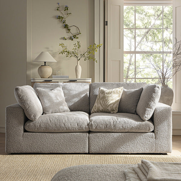 Lutyens Taupe Boucle Sectional Sofa, 2-Piece