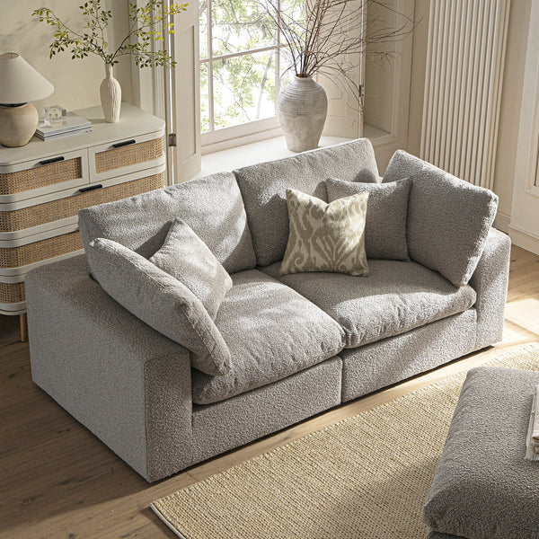 Lutyens Taupe Boucle Sectional Sofa, 2-Piece