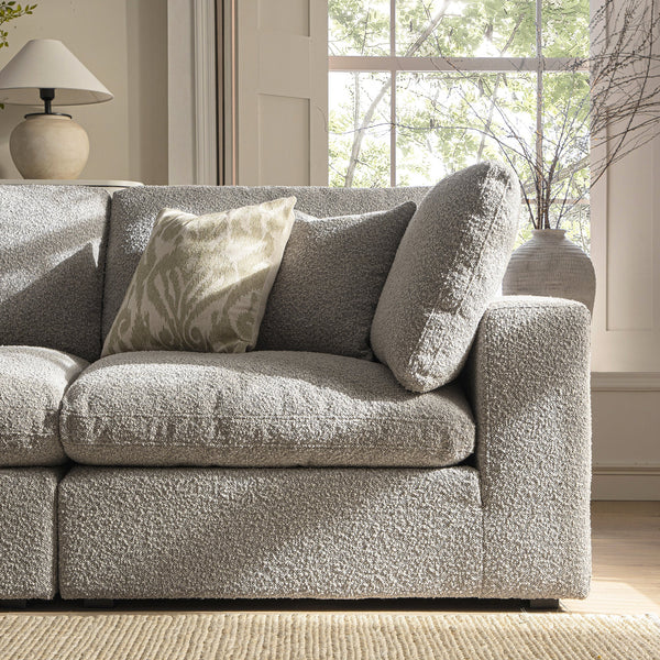 Lutyens Taupe Boucle Sectional Sofa, 2-Piece