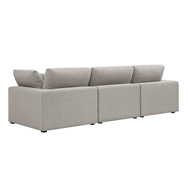 Lutyens Taupe Boucle Sectional Sofa, 3-Piece