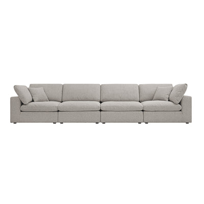 Lutyens Taupe Boucle Sectional Sofa, 4-Piece