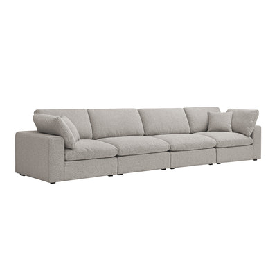 Lutyens Taupe Boucle Sectional Sofa, 4-Piece