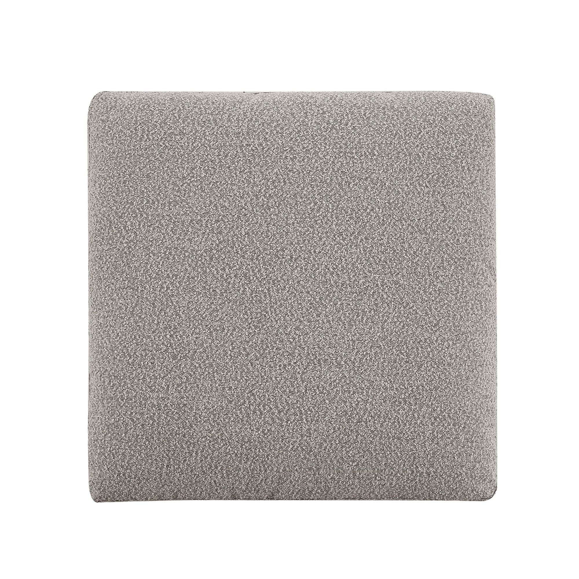 Lutyens Taupe Boucle Sectional Sofa, Stool