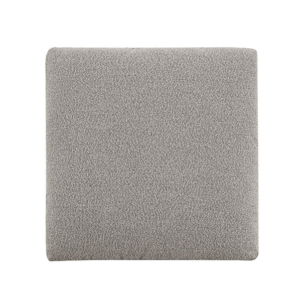 Lutyens Taupe Boucle Sectional Sofa, Stool