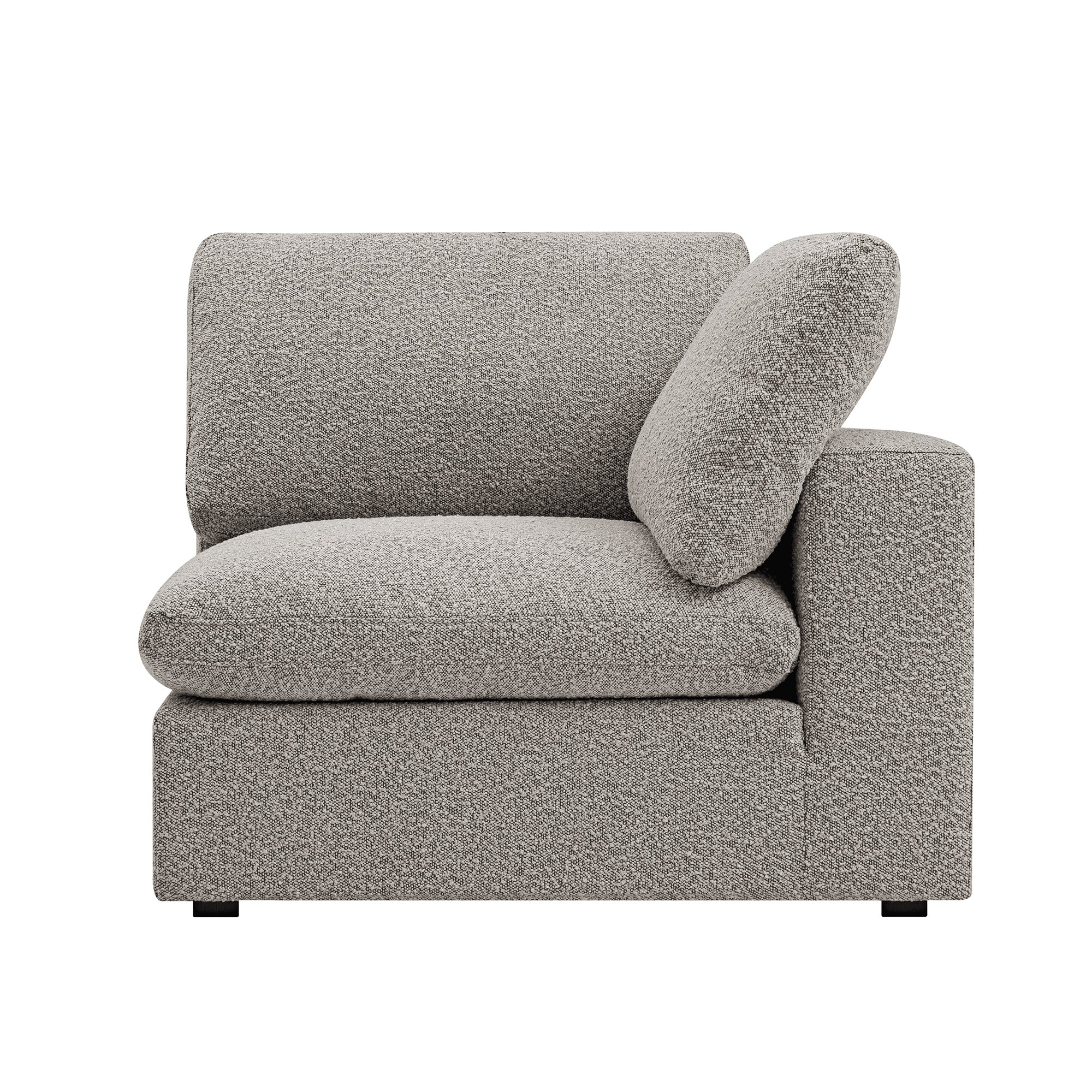 Lutyens Taupe Boucle Sectional Sofa, Corner Unit