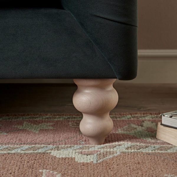 Ashby Chesterfield 2-Seater Sofa, Aegean Blue Velvet