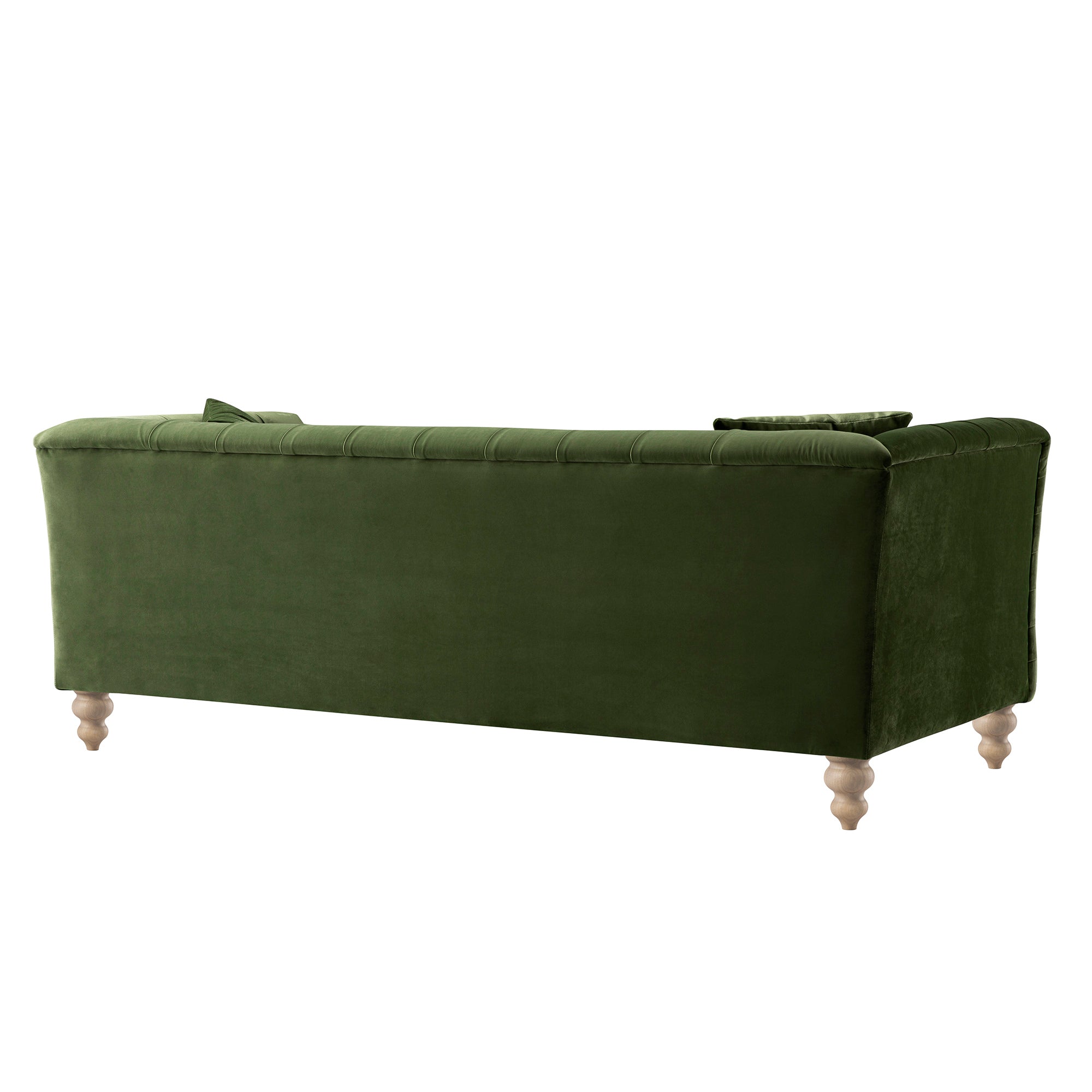 Ashby Chesterfield Large 3-Seater Sofa, Fern Green Velvet