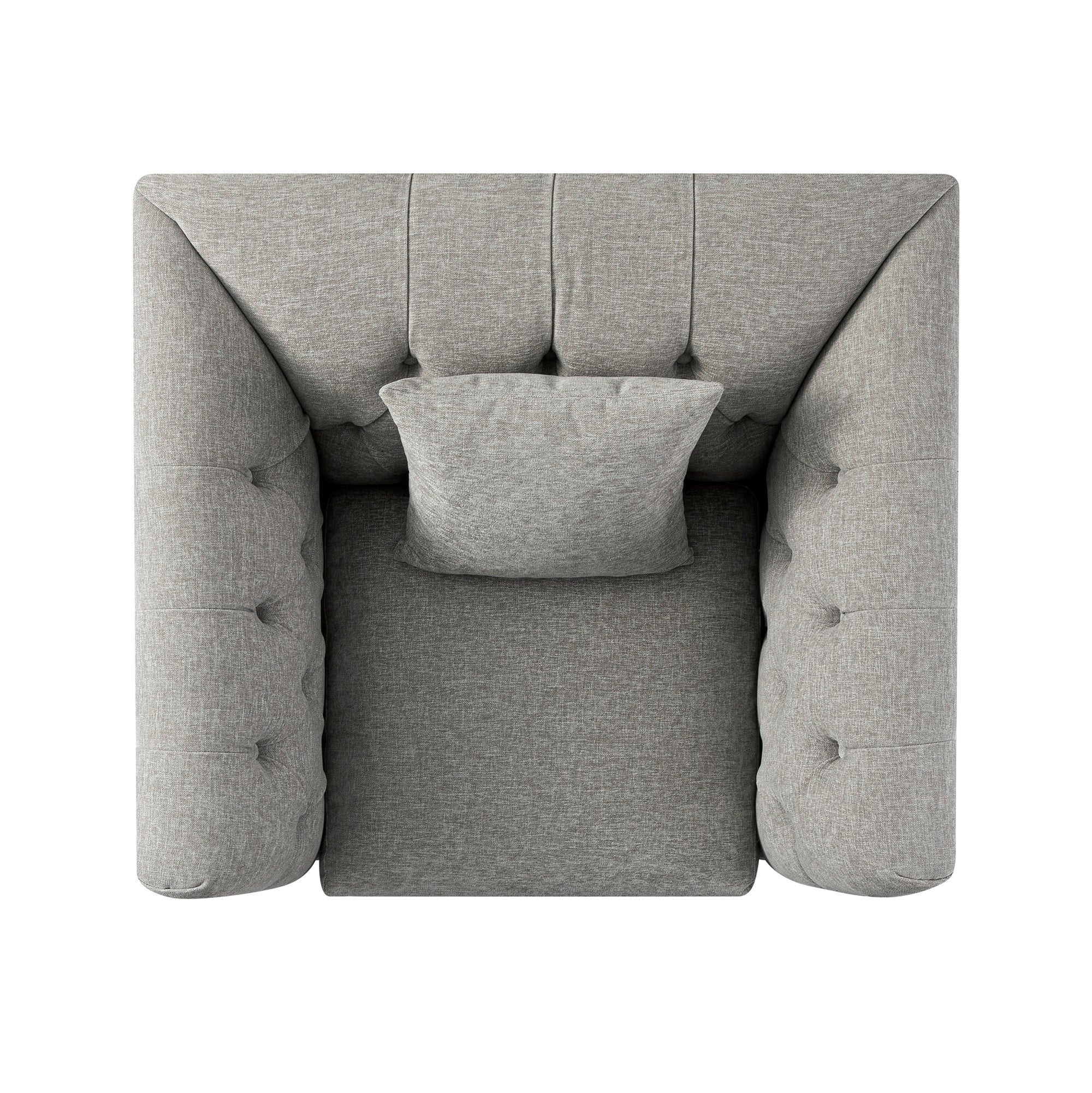 Ashby Chesterfield Armchair, Mist Gray Chenille