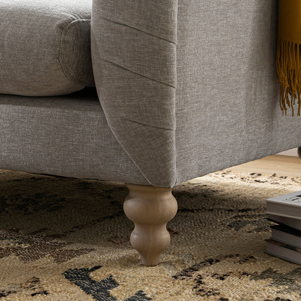 Ashby Chesterfield Armchair, Mist Gray Chenille