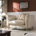 Ashby Chesterfield Loveseat, Oatmeal Chenille