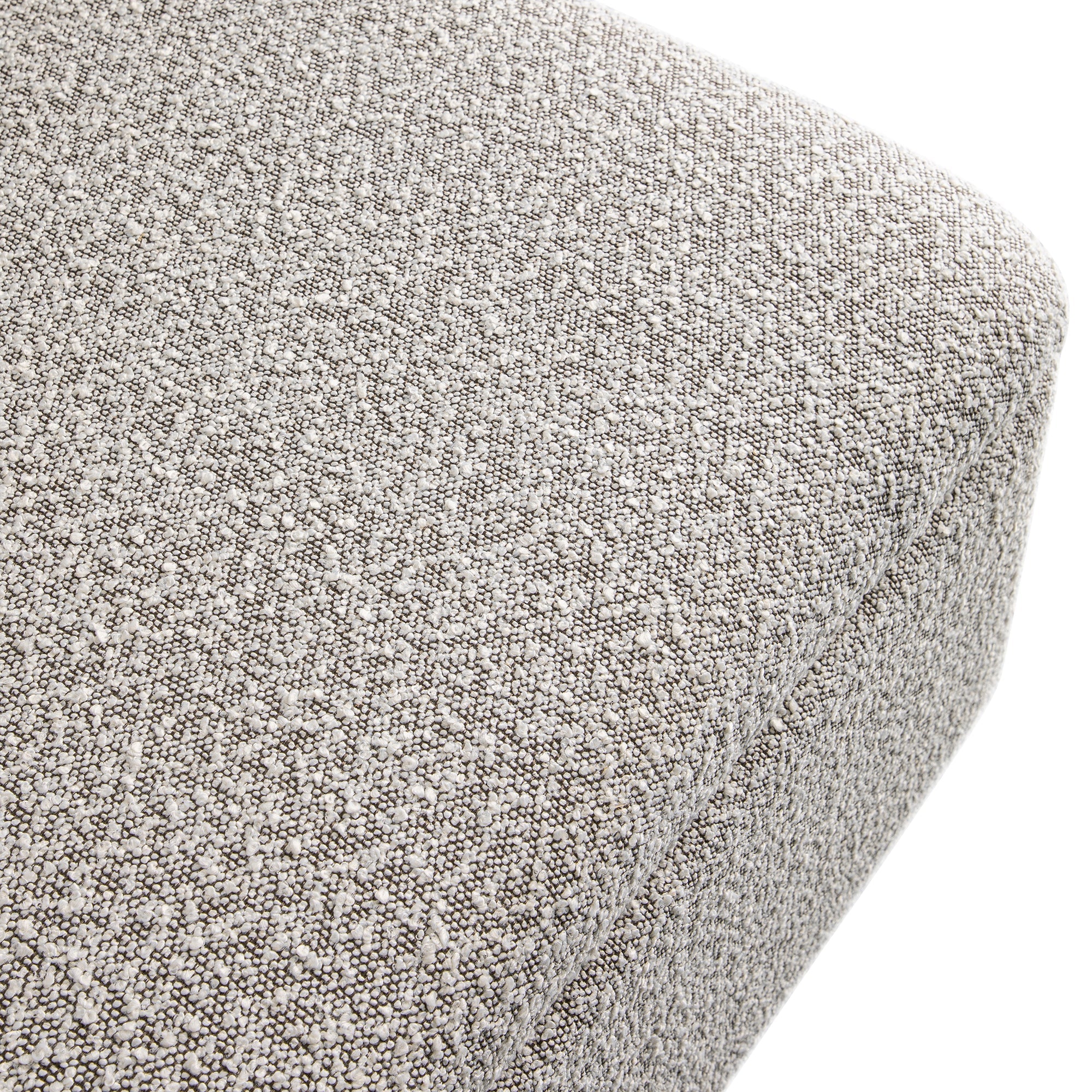 Magda Fold-Out Full Bed in an Ottoman, Mist Gray Boucle