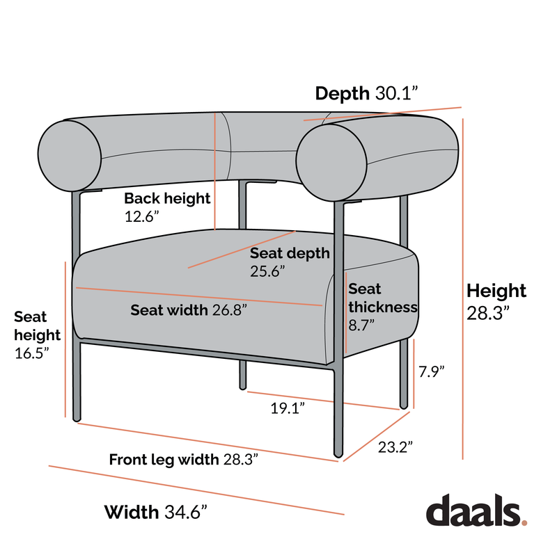 Fulbourn White Boucle Armchair
