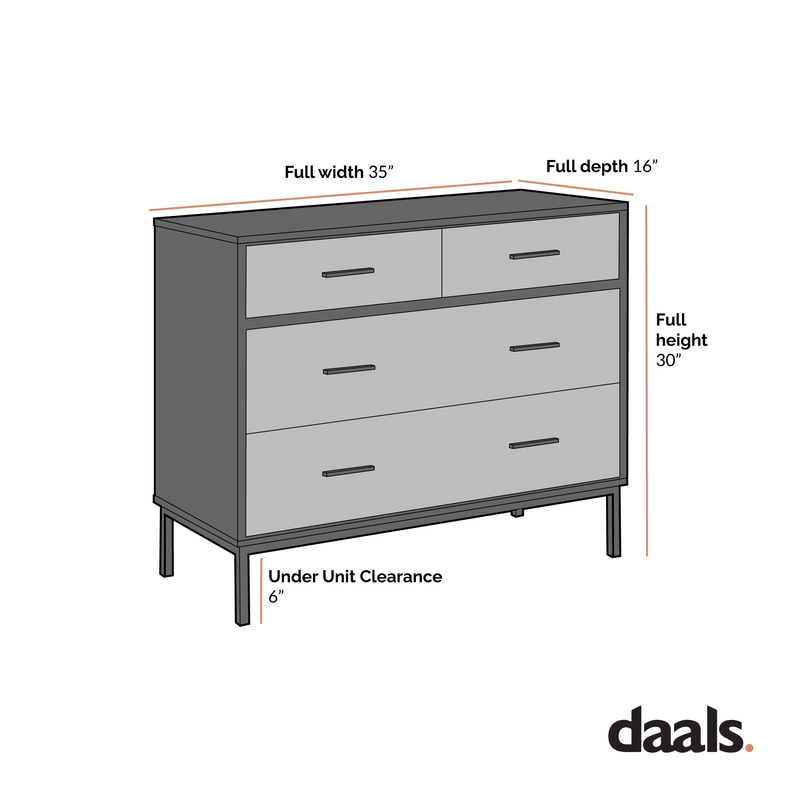 Carnaby 4 Drawer Dresser