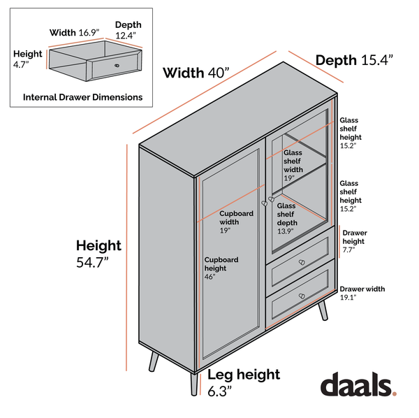 Frances Woven Rattan Display Cabinet, Black
