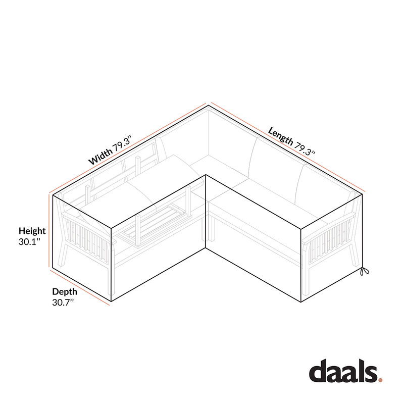 Cover for Earlswood Aluminium Corner Sofa Set with Coffee Table