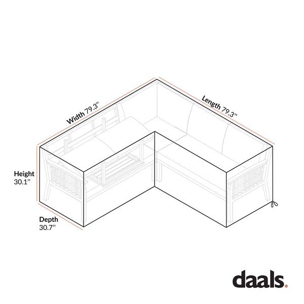 Cover for Earlswood Aluminium Corner Sofa Set with Coffee Table
