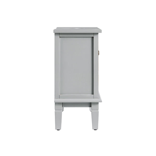 Chantilly Mid Gray Carved Bathroom Vanity Unit