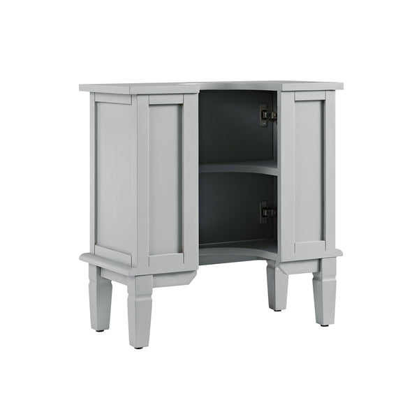 Chantilly Mid Gray Carved Bathroom Vanity Unit