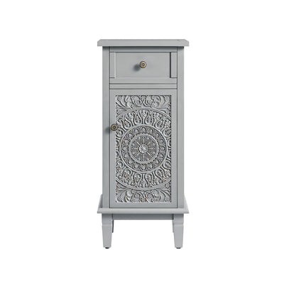 Chantilly Mid Gray Carved Bathroom Cupboard