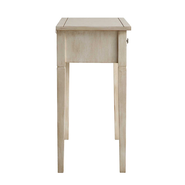 Chantilly Whitewashed Carved Console Table