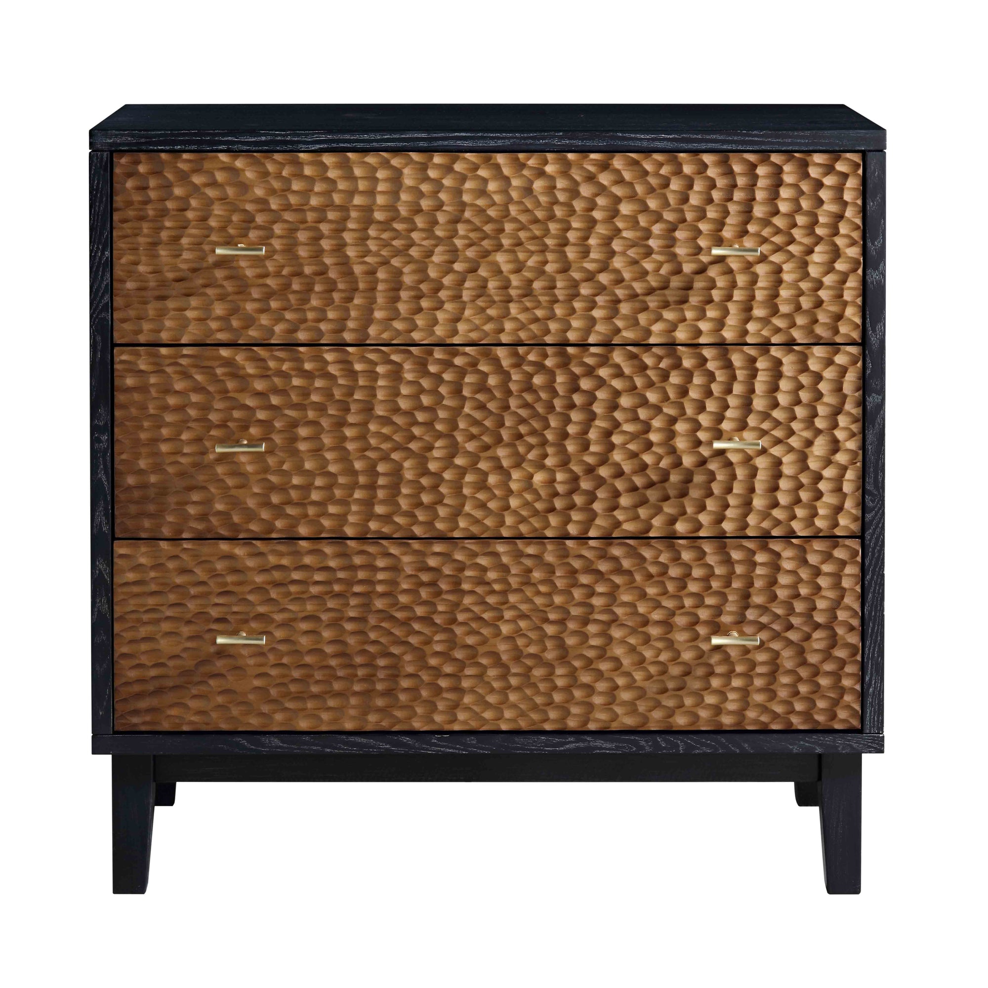 Bianca Chip Carved 3 Drawer Dresser, Antique Bronze & Black | daals.com Bianca Chip Carved 3 Drawer Dresser, Antique Bronze & Black | daals.com