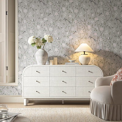 Maude 9 Drawer Dresser, Washed White Ash with Raffia