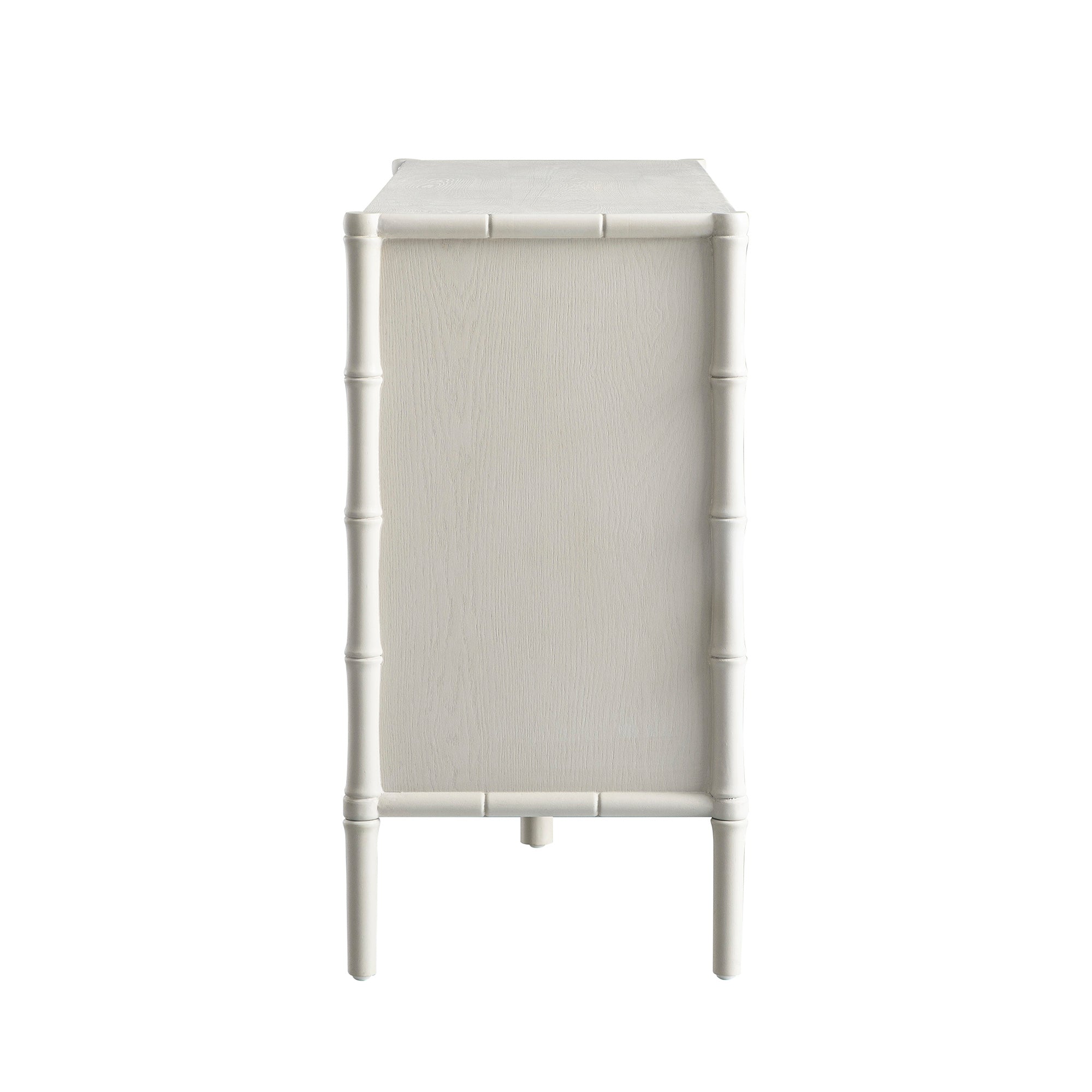 white bamboo dresser Elstowe Faux Bamboo 6-Drawer Dresser, Shaded White - daals